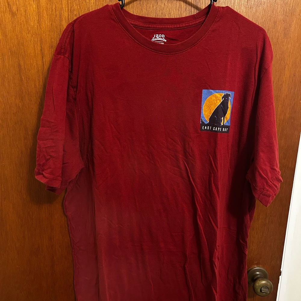 Izod Saltwater Relaxed Classics Red Shirt